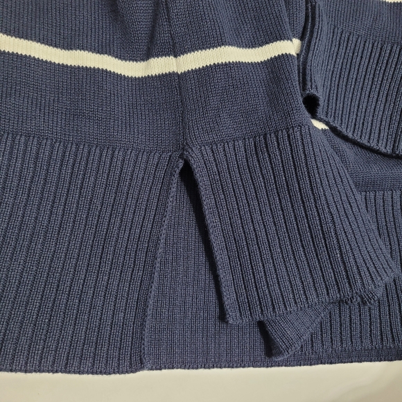 Seraphine Maternity Navy and White Striped Sweater - Picture 3 of 9